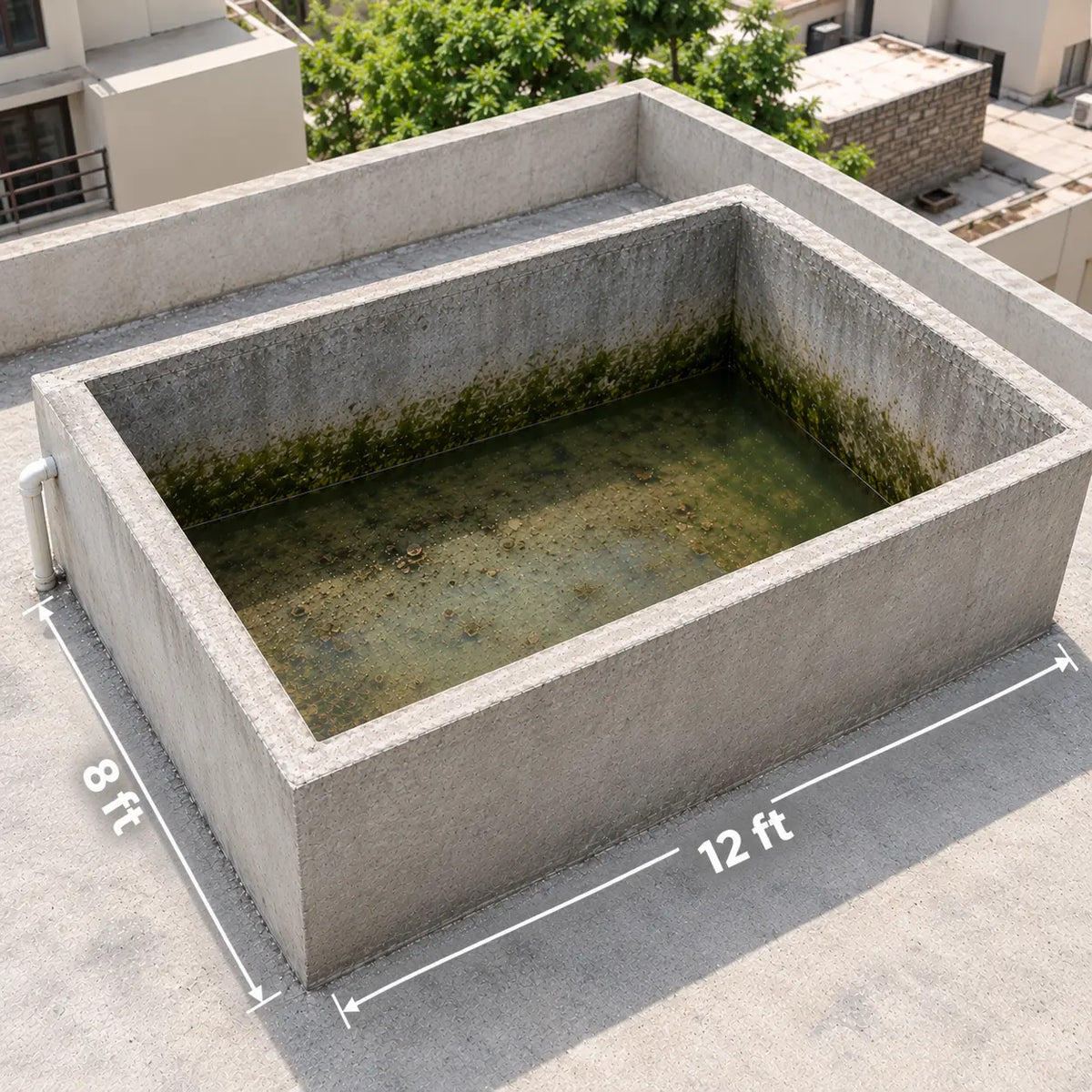 Cement Water Tank Cleaning