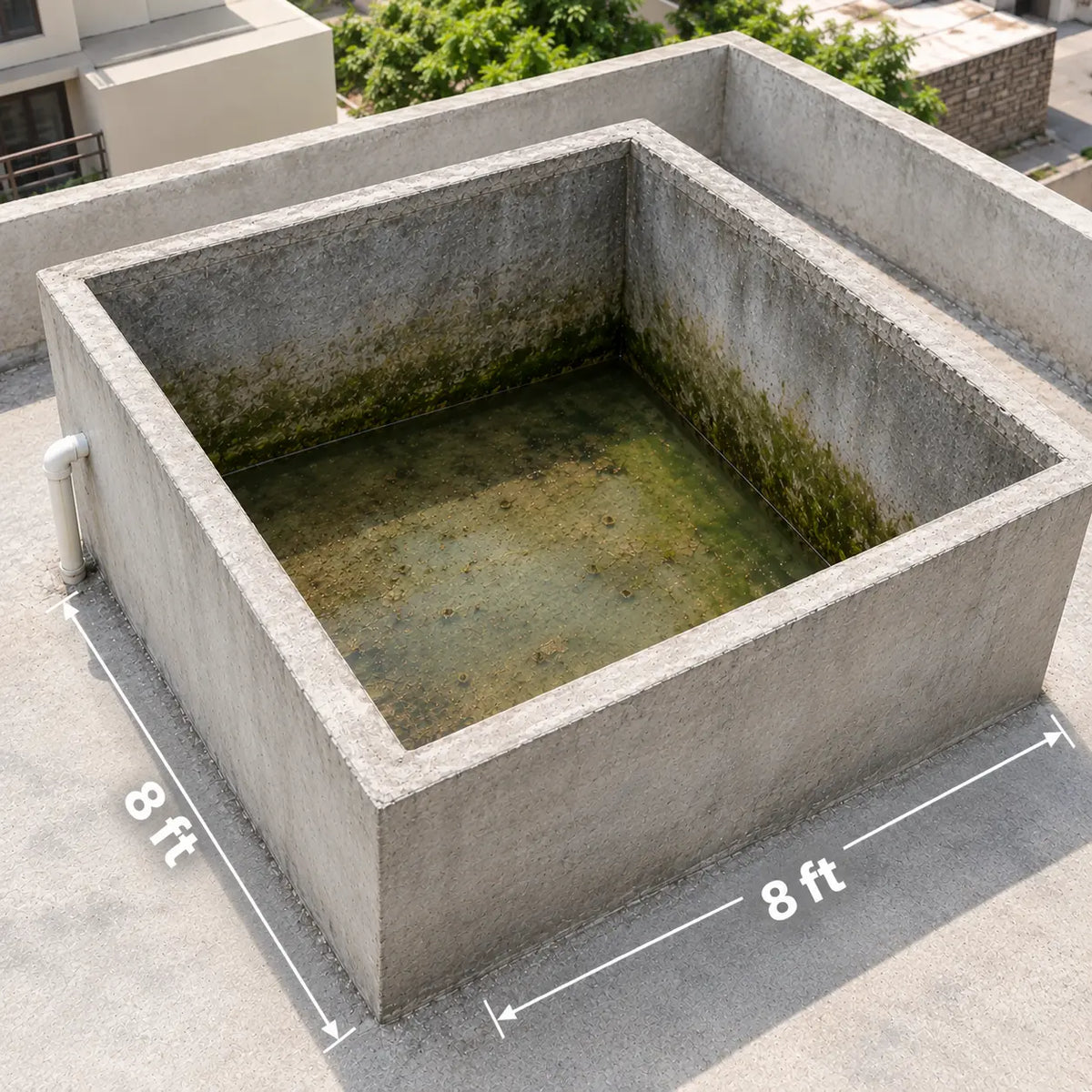 Cement Water Tank Cleaning