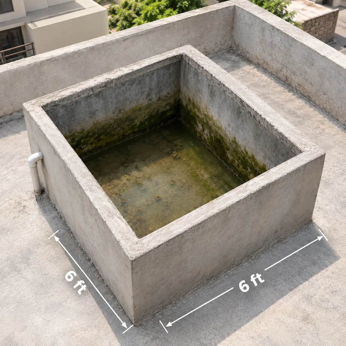 Cement Water Tank Cleaning